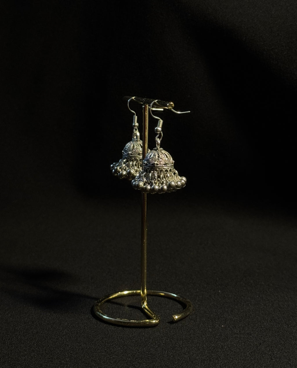 Sahar Silver Jhumkas