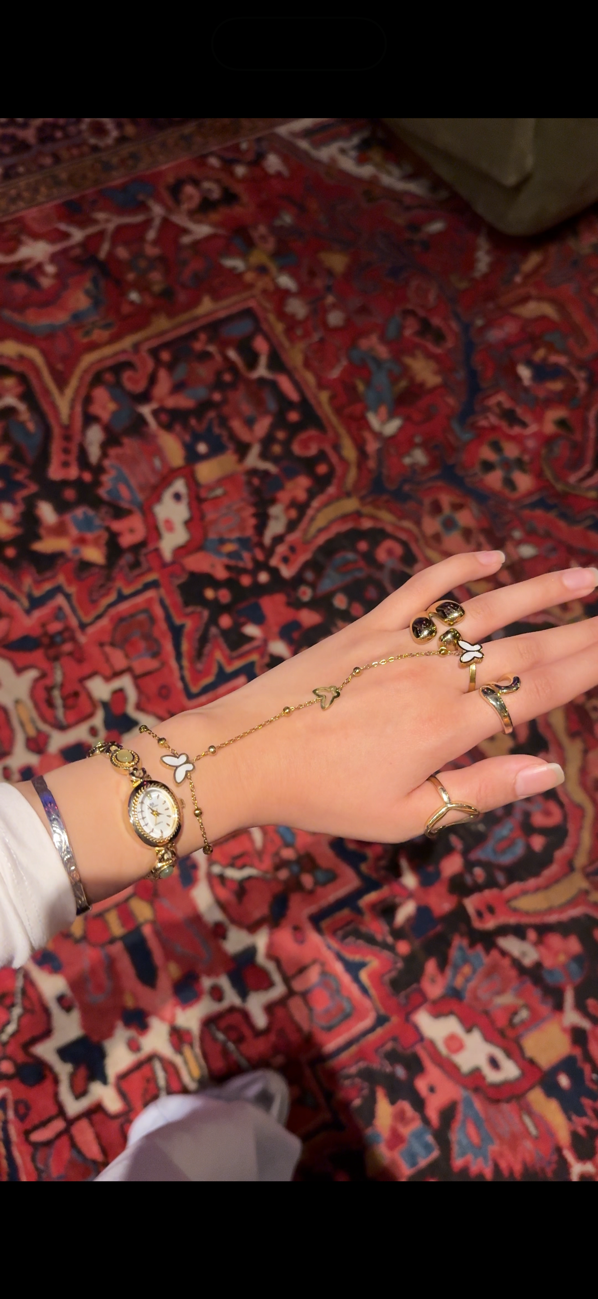 Aliza Butterfly Hand Bracelet