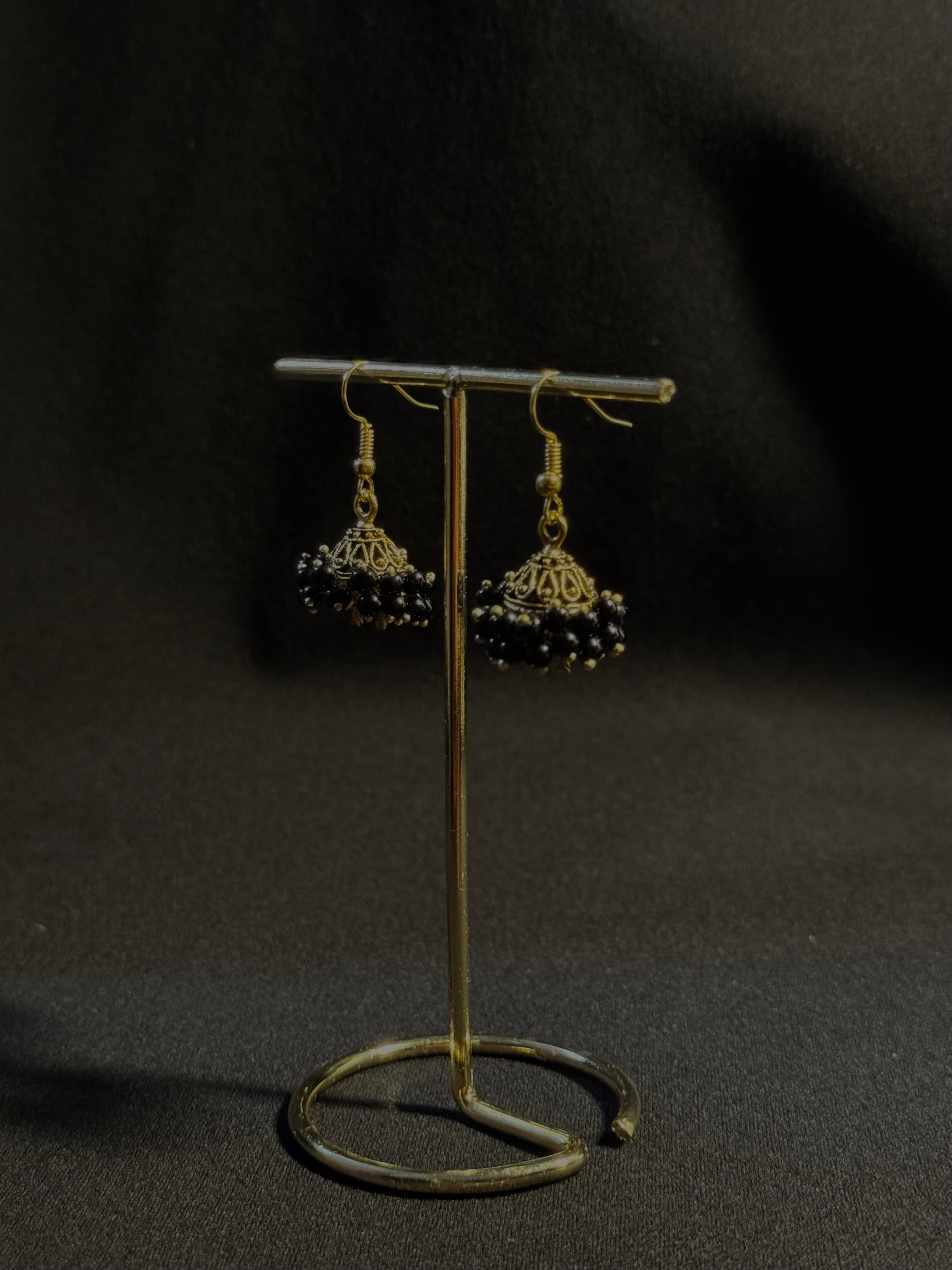 Kaali Mini Jhumkas