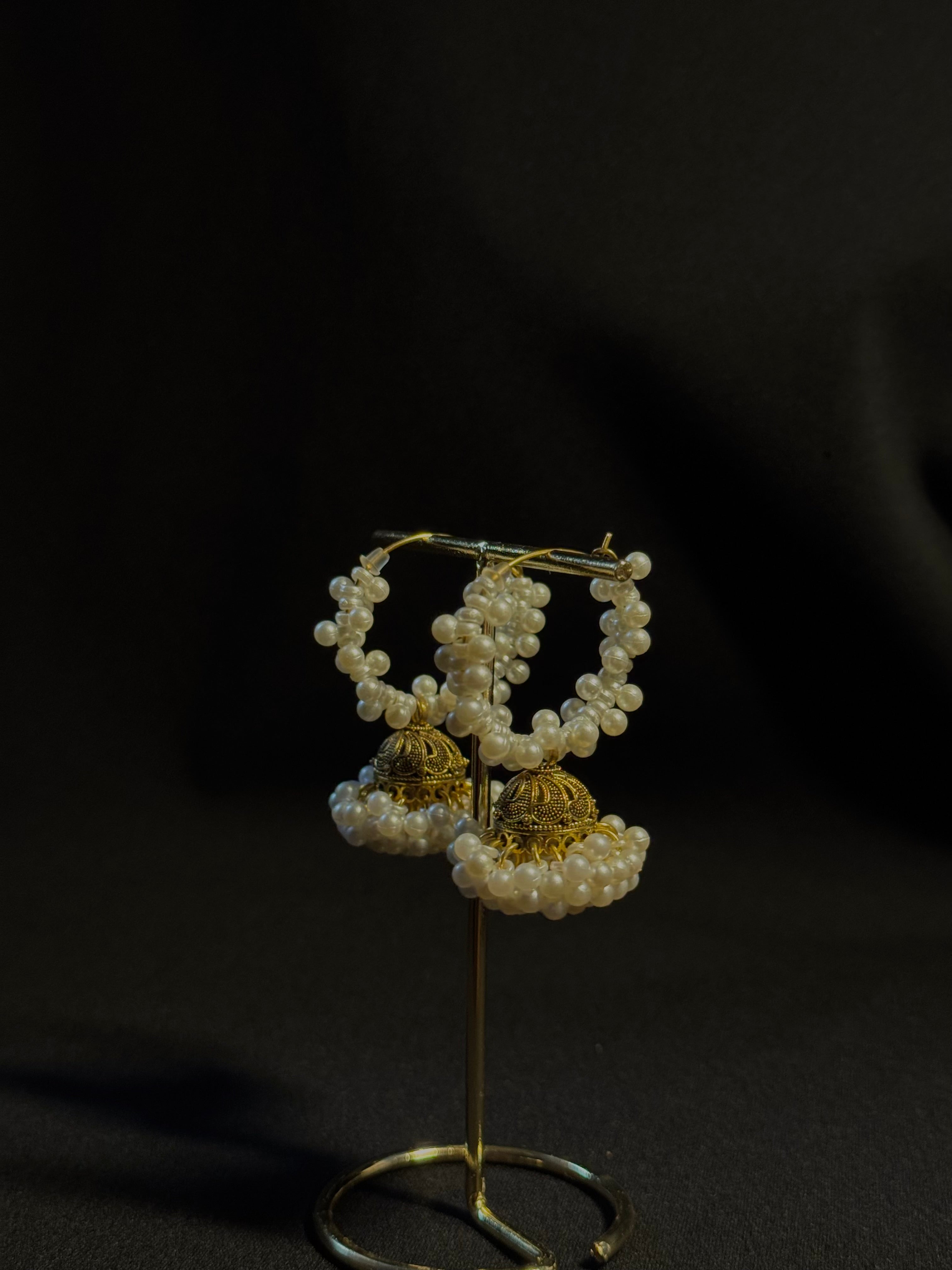 Pearl Cloud Hoops